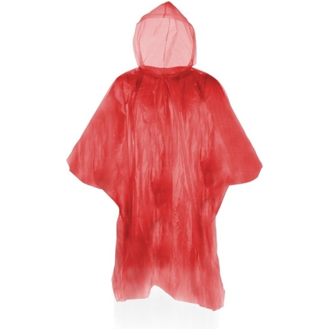 30x Wegwerp regenponcho rood One size -
