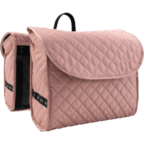 Dubbele Fietstas Quilt Roze MIK