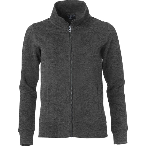 Clique 021049 Classic Cardigan Ladies - Antraciet Melange - XXL