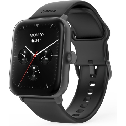 Hama 6010 Smartwatch TFT-Display Telefoonfunctie Waterdicht + GPS Zwart
