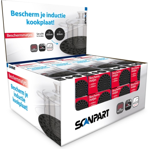 Scanpart Speed Inductiemat 20+26 cm 4 Stuks