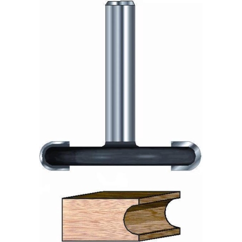 ENT Profielfrees bol HM R3.18 kolf 8mm - 7916920