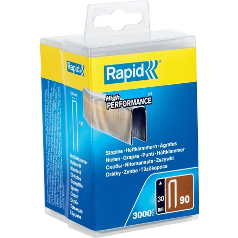 Rapid Nr. 90 smalrugnieten 30 mm, 3.000 stuks - 5000125 - 5000125