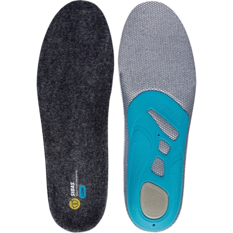 Sidas 3Feet Merino Low inlegzolen voor skischoenen, 25-26.5