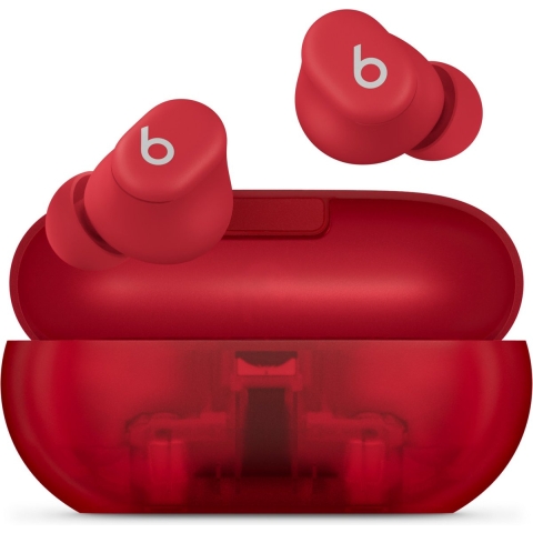 Apple Beats Solo Buds Transparant Rood Oordopjes