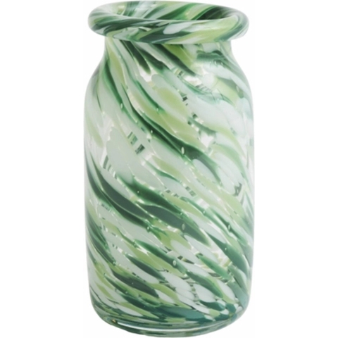Hay Splash Vaas Small Green Swirl