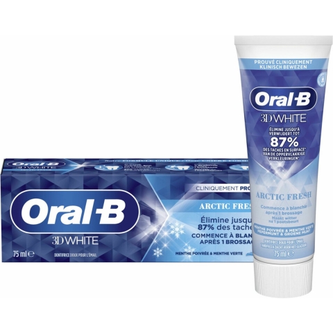 12x Oral-B Tandpasta 3D White Arctic Fresh 75 ml