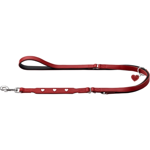 HUNTER Hondenlijn Love, rood-wit, Maat: 18/200