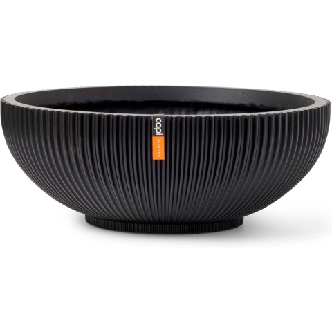 Schaal Groove H14.7 cm zwart - Capi europe