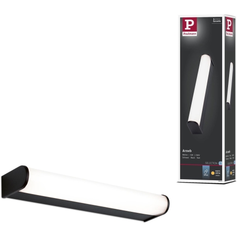 Paulmann Arneb LED-lamp voor vochtige ruimte LED 9 W Warmwit Zwart