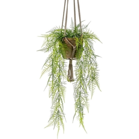 Kunsthangplant - Varen - 80 cm - Oude Terracotta Pot -