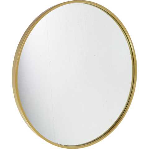 Fragix Boston wandspiegel rond - Goud - Metaal - Ø60cm - Industrieel
