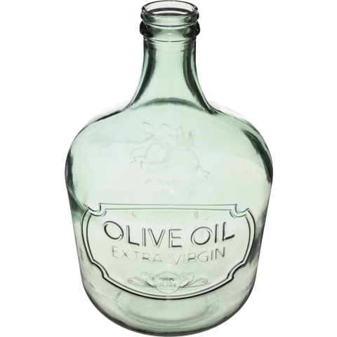 Atmosphera Vaas Olie Fles - transparant - glas - H42 x D27 cm