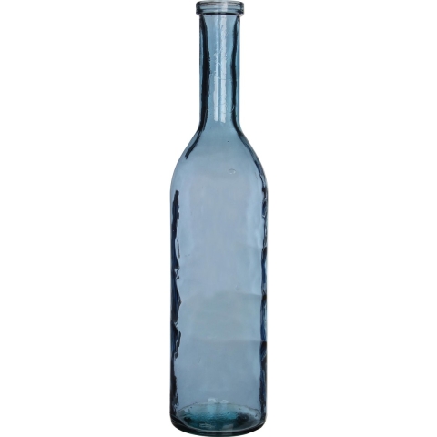 Mica Decorations Rioja Glazen Fles - H100 x Ø21 cm - Lichtblauw
