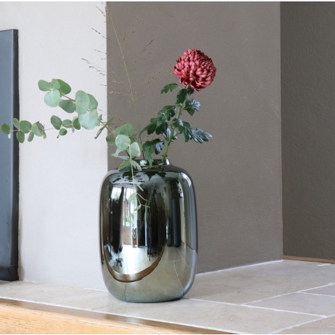 Vase The World Artic S gloss grey Ø21 x H29 cm