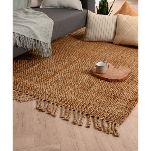 Boho&me Jute vloerkleed Chunky - Boho&me - goud|naturel - 60x120 cm