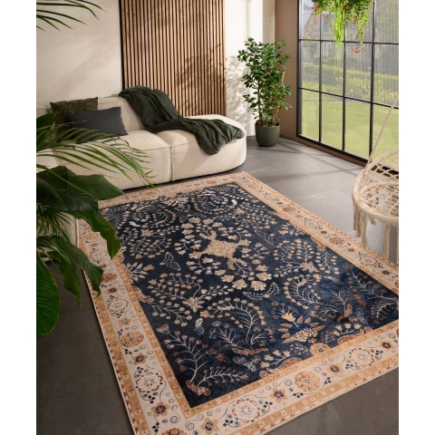 Heritaged Vintage buitenkleed - Valenca Sera donkerblauw - 160x230 cm