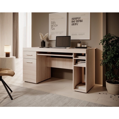 Meubella Bureau Acta - Eiken - 145 cm