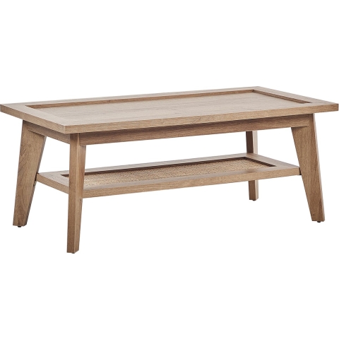Beliani - SIMLA - Salontafel - Lichte houtkleur - Vezelplaat