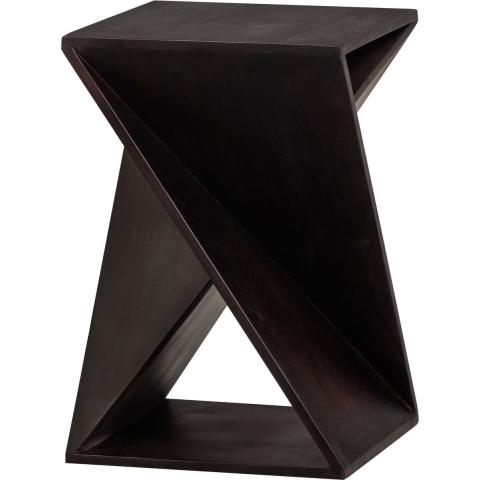 WOOOD bijzettafel Ikem - Acacia - Donkerbruin - 61x41x41 cm