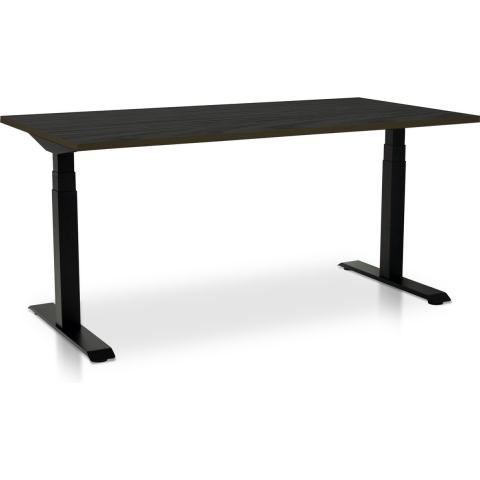 Lineaflex MRC PRO elektrisch ARBO zit-sta bureau zwart - zwart eiken