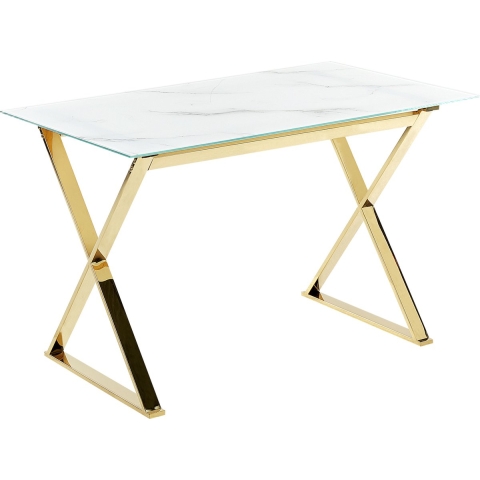 Beliani - ATTICA - Eettafel - Wit - Veiligheidsglas