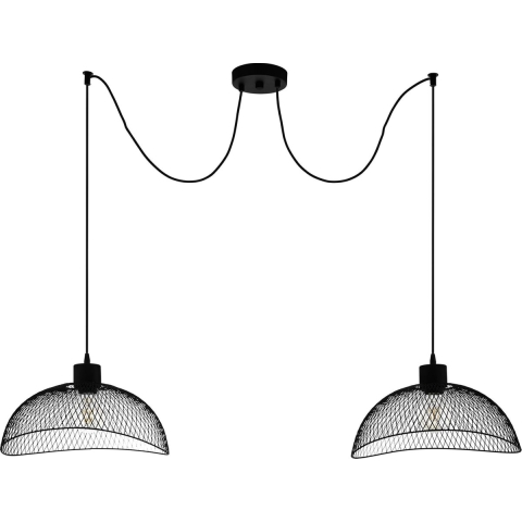 EGLO Pompeya Hanglamp - E27 - Ø 31 cm - Zwart