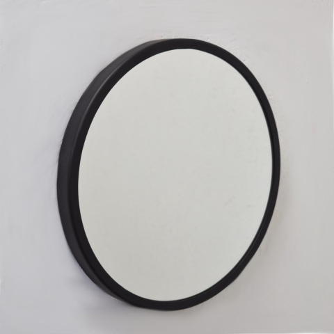 LOFT42 Mirror Spiegel Rond L Zwart - Metaal - Ø45