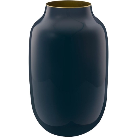 Pip Studio Bloemenvaas - Metalen Vaas - Blauw - 30cm