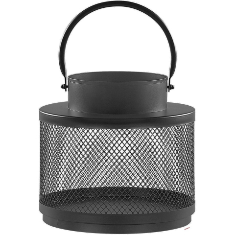 Beliani - YAMDENA - Lantaarn - Zwart 24 cm - IJzer
