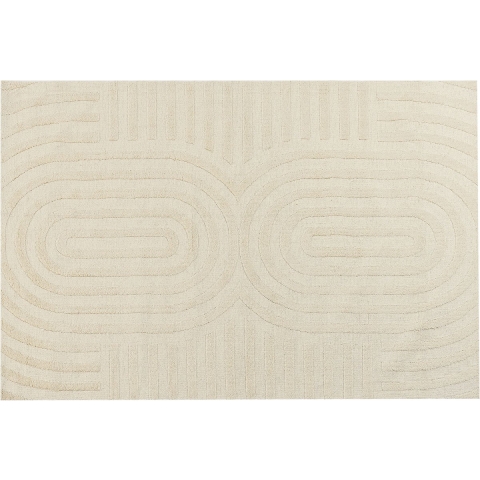 Beliani - MASTUNG - Vloerkleed - Beige - 200 x 300 cm - Wol