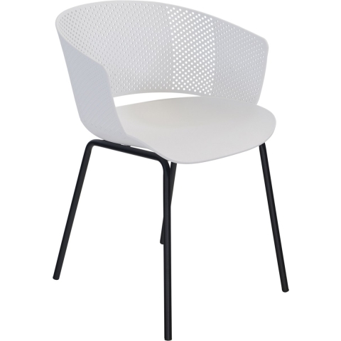 Lesli Living Lille tuinstoel polypropyleen wit