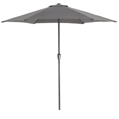 Stokparasol in aluminium - Ronde Parasol met 270 cm diameter - Grijs