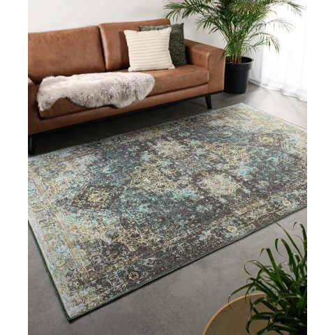 Heritaged Vintage vloerkleed - Fade No.2 groen - 152x230 cm