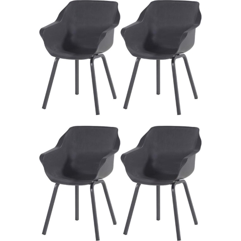 Hartman Sophie Element Tuinstoel - Set van 4 - Anthracite