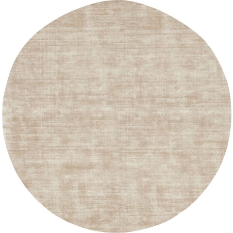 MUST Living Carpet La Belle round medium,Ø200 cm, beige, 100% viscose
