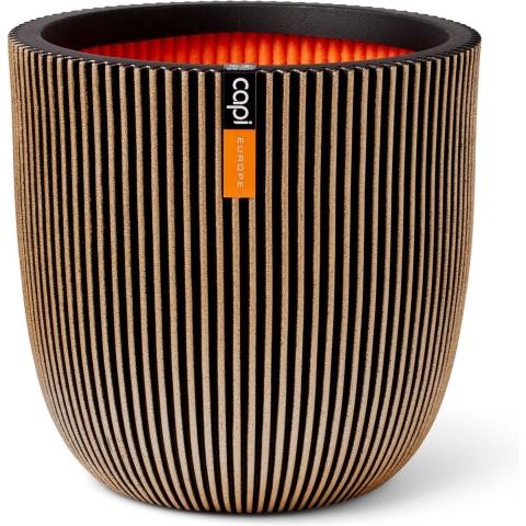 Capi Europe Bloempot bol Groove NL - 54x52 - Goud
