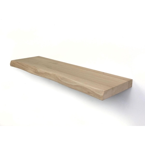 WB zwevende wandplank 80 x 20 cm eiken boomkant