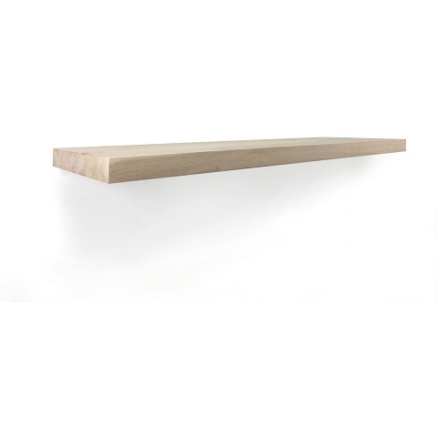 Woodbrothers Zwevende wandplank eiken recht 100x25cm