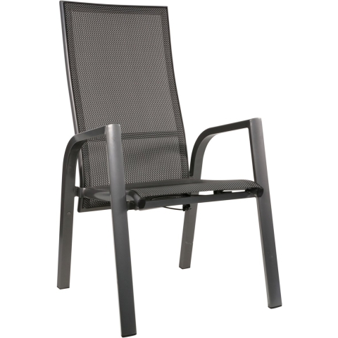Lesli Living Mojito Negro dining tuinstoel verstelbaar | textile +