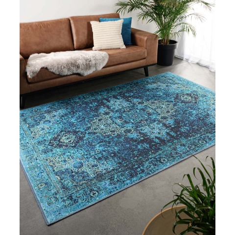Heritaged Vintage vloerkleed - Fade No.2 blauw - 190x290 cm
