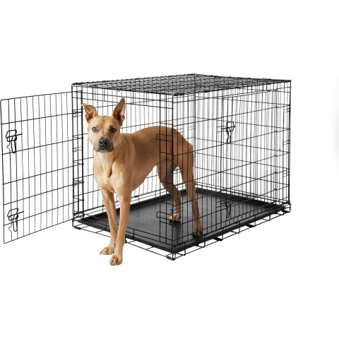 Topmast Bench Zwart - Met PVC Lade | 61 x 42 x 49 CM - Kleine honden tot ca. 12 kilo