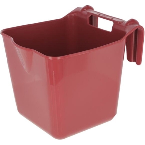 Voerbak kunststof -HangOn- roze 13L