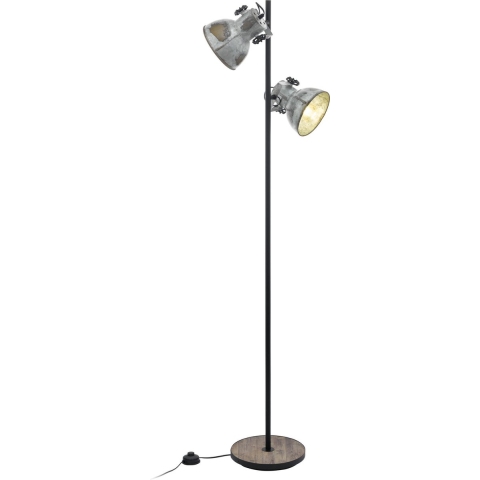 EGLO Barnstaple Vloerlamp - E27 - 158 cm - Bruin|Zwart