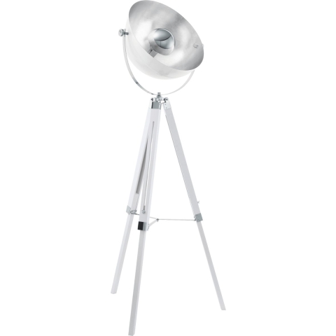 EGLO Vloerlamp COVALEDA wit en zilverkleurig 49877