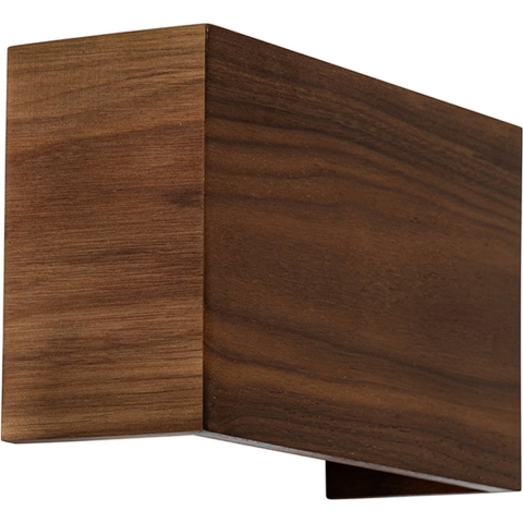 QAZQA Landelijke wandlamp walnoot hout - Otan