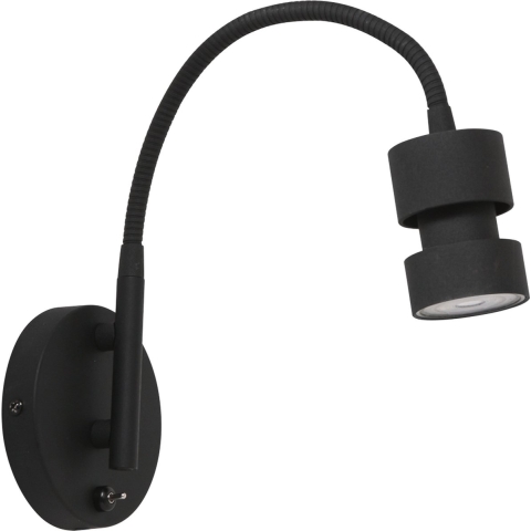 Steinhauer Wandlamp Natasja Zwart Flex 4.9 Watt Incl. Schakelaar