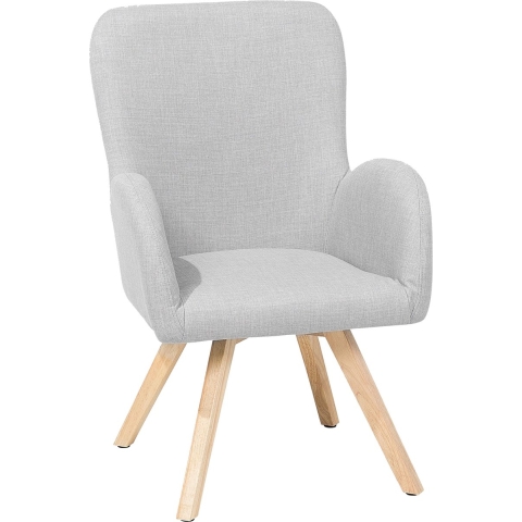 Beliani - BJARN - Fauteuil - Grijs - Polyester
