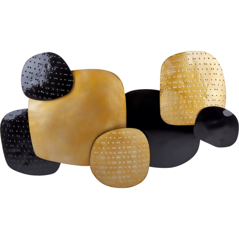 Beliani - HAFNIUM - Wanddecoratie - Zwart - IJzer