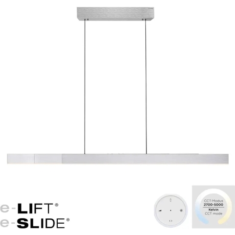 Neuhaus PURE® Hanglamp PURE MOTO-RISE e-Slide & e-Lift Aluminium LED